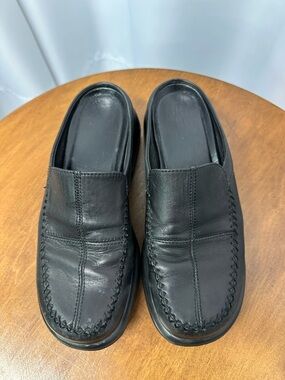 Dansko madigan cabrio Black Leather Slip-On Mules size 38